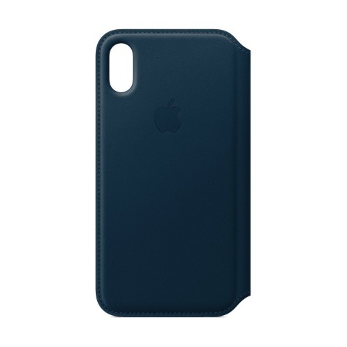 Apple Iphone X Leather Folio Cosmos Blue 